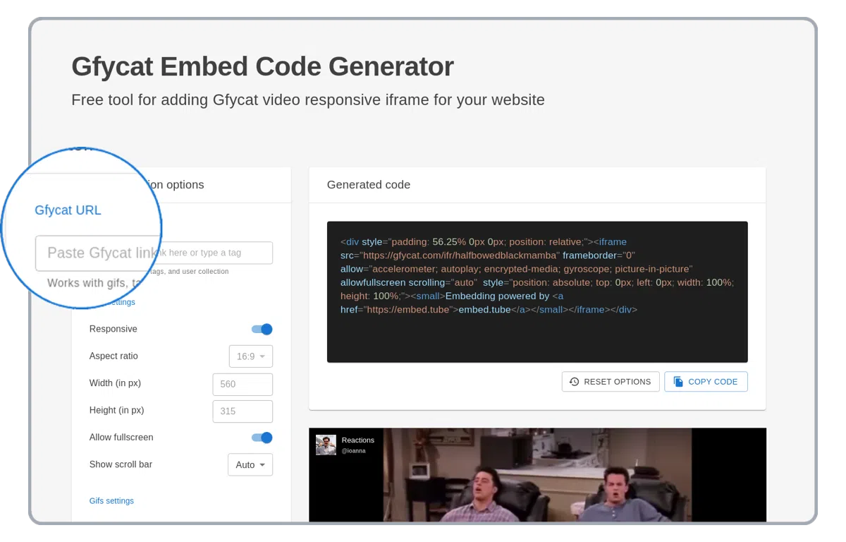 Captura de pantalla del camp d’URL